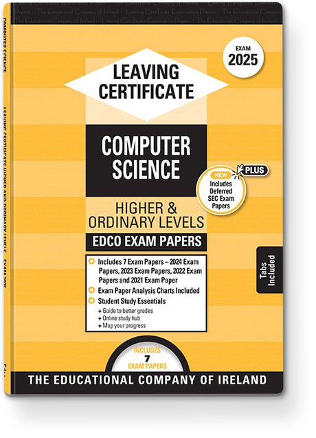 Exam Papers - Leaving Cert - Computer Science - Higher & Ordinary Levels - Exam 2025 by Edco on Schoolbooks.ie