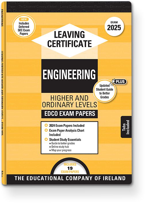 Exam Papers - Leaving Cert - Engineering - Higher & Ordinary Levels - Exam 2025 by Edco on Schoolbooks.ie