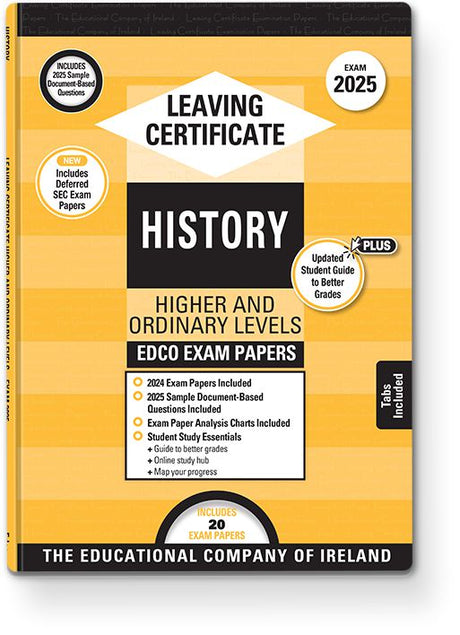 Exam Papers - Leaving Cert - History - Higher & Ordinary Levels - Exam 2025 by Edco on Schoolbooks.ie