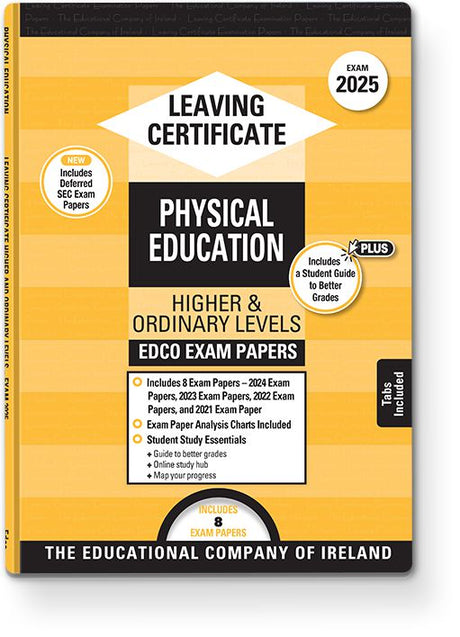 Exam Papers - Leaving Cert - Physical Education - Higher & Ordinary Levels - Exam 2025 by Edco on Schoolbooks.ie