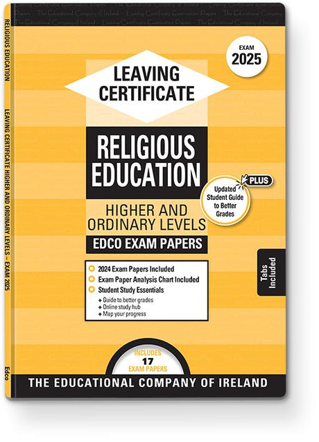 Exam Papers - Leaving Cert - Religious Education - Higher & Ordinary Levels - Exam 2025 by Edco on Schoolbooks.ie