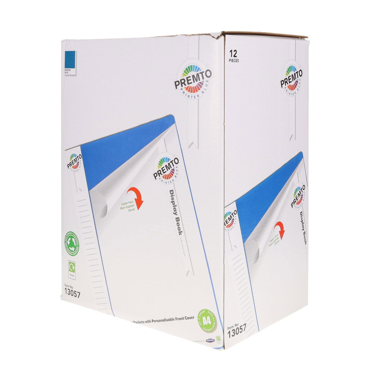 ■ Premto - A4 40 Pocket Display Book - Printer Blue by Premto on Schoolbooks.ie