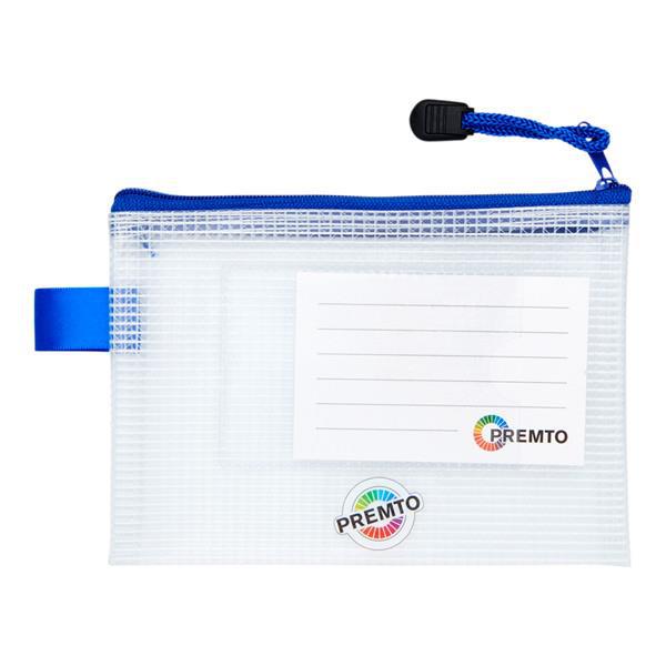 Premto - A6 Extra Durable Expanding Mesh Wallet - Clear Pearl by Premto on Schoolbooks.ie