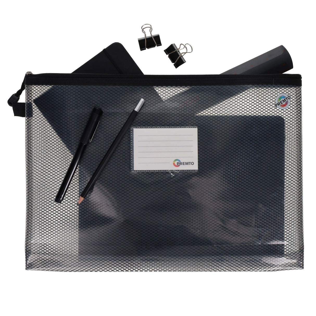 Premto - B4+ Ultramesh Expanding Wallet - Jet Black by Premto on Schoolbooks.ie