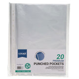 Concept - Punched Pockets A4 - Pack of 20 by Concept on Schoolbooks.ie