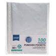 Concept - Punched Pockets A4 - Pack of 100 by Concept on Schoolbooks.ie