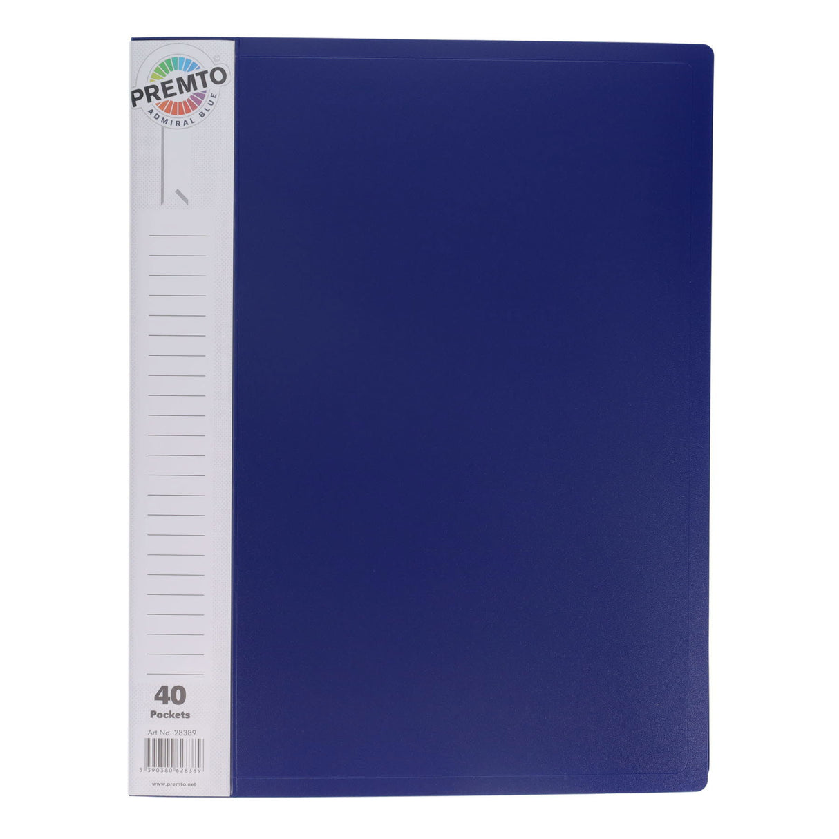 ■ Premto - A4 40 Pocket Display Book - Admiral Blue by Premto on Schoolbooks.ie