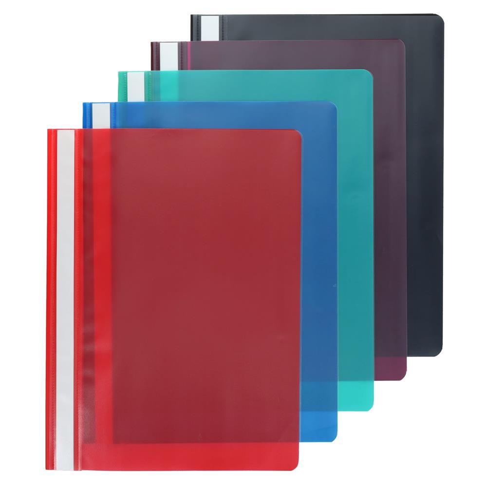 Concept - A4 Assorted Colours Project Files - Pack of 5 by Concept on Schoolbooks.ie