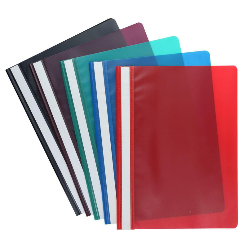 Concept - A4 Assorted Colours Project Files - Pack of 5 by Concept on Schoolbooks.ie