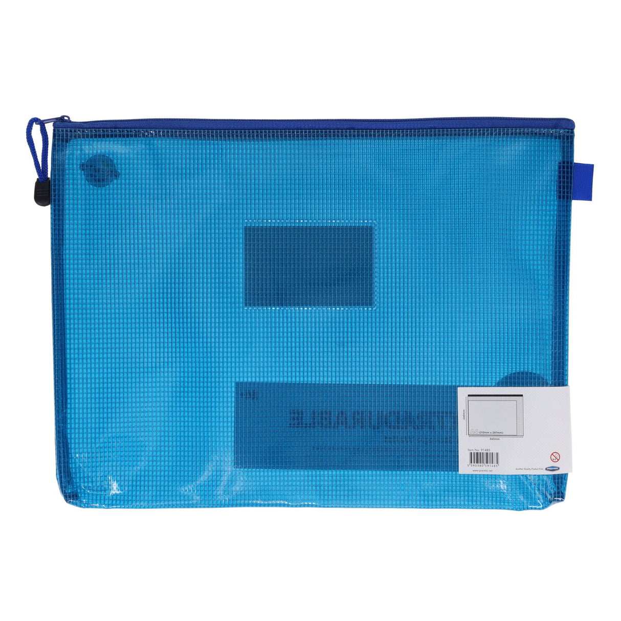 Premto - A4+ Extra Durable Mesh Wallet - Printer Blue by Premto on Schoolbooks.ie