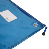 Premto - A4+ Extra Durable Mesh Wallet - Printer Blue by Premto on Schoolbooks.ie