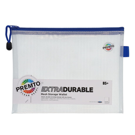 Premto - Extra Durable Wallet - B5+ - Clear Pearl by Premto on Schoolbooks.ie