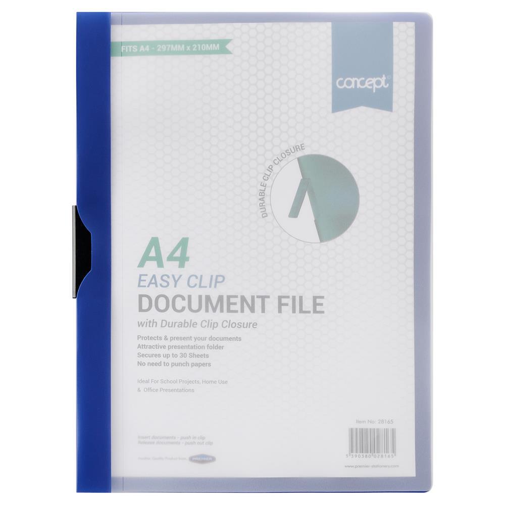 Concept - A4 Easy Clip Document File – Schoolbooks.ie