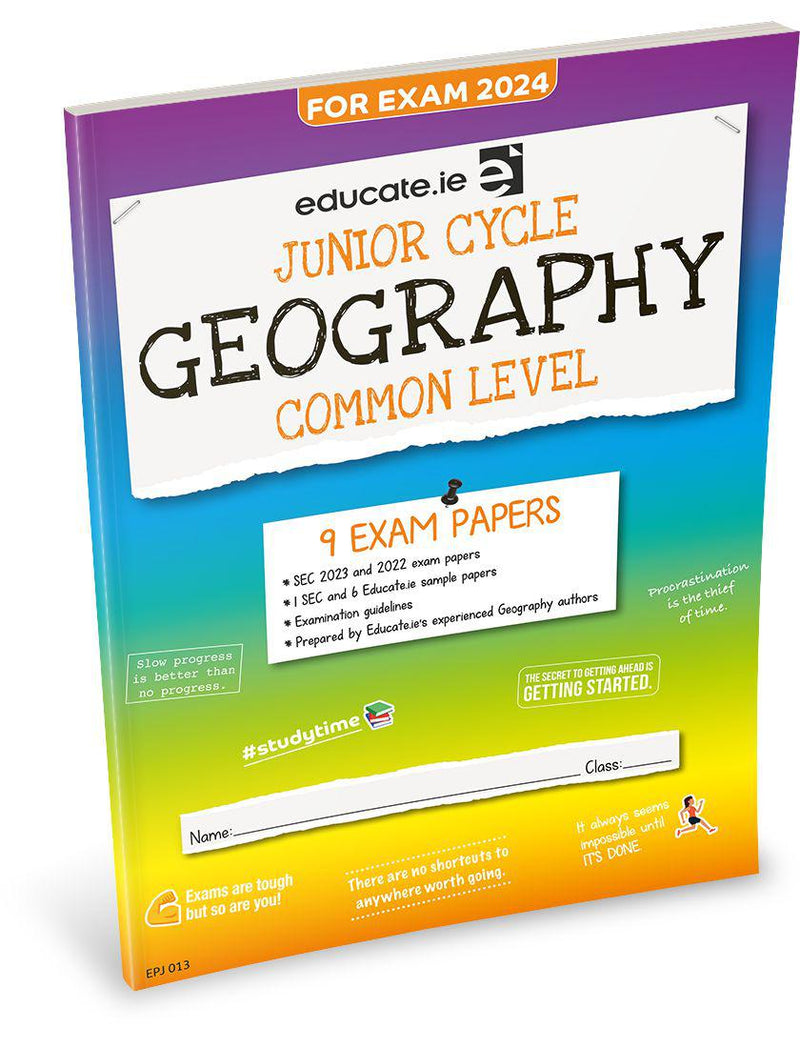 Educate.ie - Exam Papers - Junior Cycle - Geography - Common Level - Exam 2024 by Educate.ie on Schoolbooks.ie