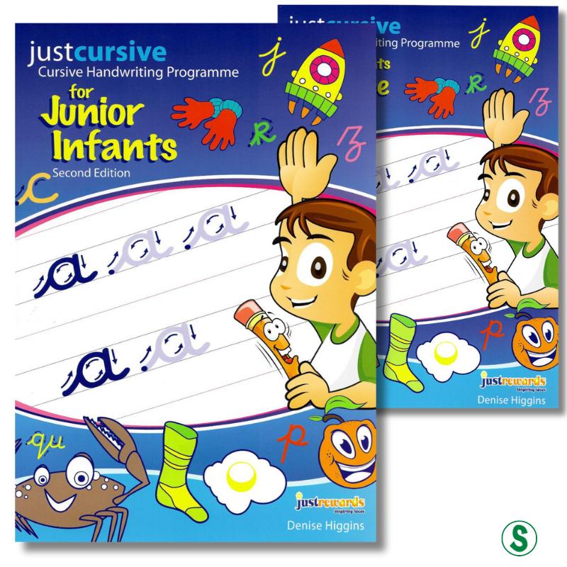 Just Cursive - Handwriting - Junior Infants (Book and Practice Copy Set) by Just Rewards on Schoolbooks.ie