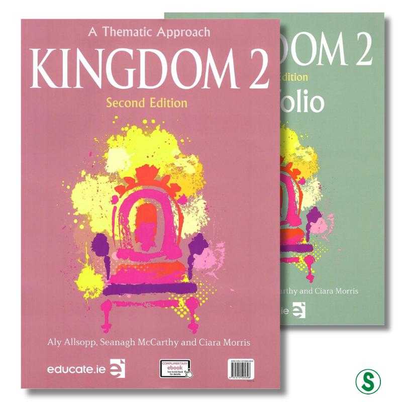 Kingdom 2 - Junior Cycle English - Textbook & Combined Portfolio & Grammar Primer Book Set - 2nd / New Edition (2024) by Educate.ie on Schoolbooks.ie
