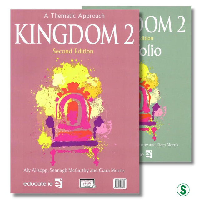 Kingdom 2 - Junior Cycle English - Textbook & Combined Portfolio & Grammar Primer Book Set - 2nd / New Edition (2024) by Educate.ie on Schoolbooks.ie