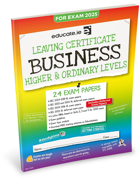 ■ Educate.ie - Exam Papers - Leaving Cert - Business - Higher & Ordinary Level - Exam 2025 by Educate.ie on Schoolbooks.ie