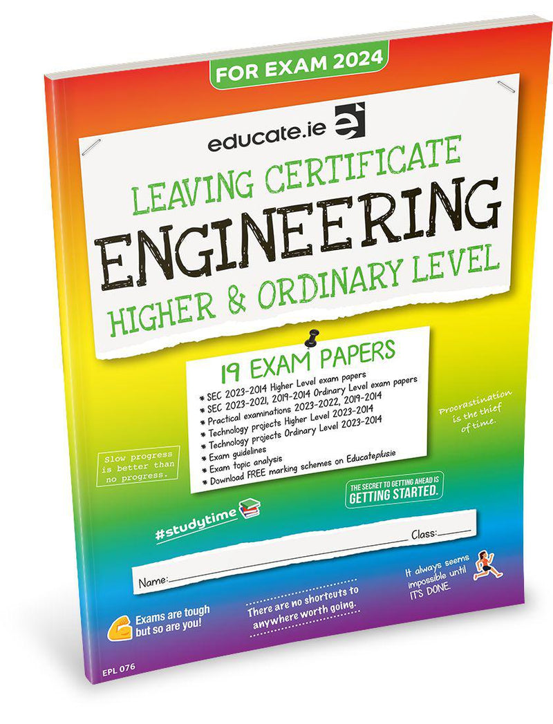 Educate.ie - Exam Papers - Leaving Cert - Engineering - Higher & Ordinary Level - Exam 2024 by Educate.ie on Schoolbooks.ie
