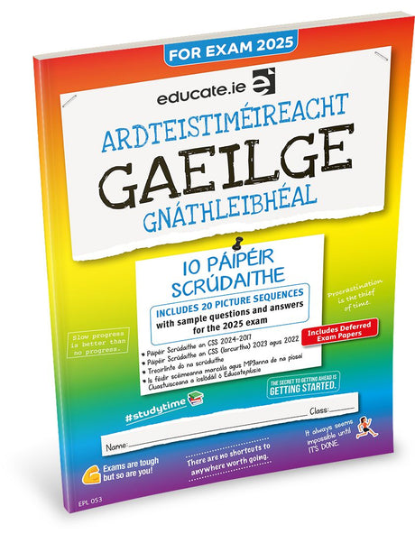 Educate.ie - Exam Papers - Leaving Cert - Gaeilge / Irish - Ordinary Level - Exam 2025 by Educate.ie on Schoolbooks.ie