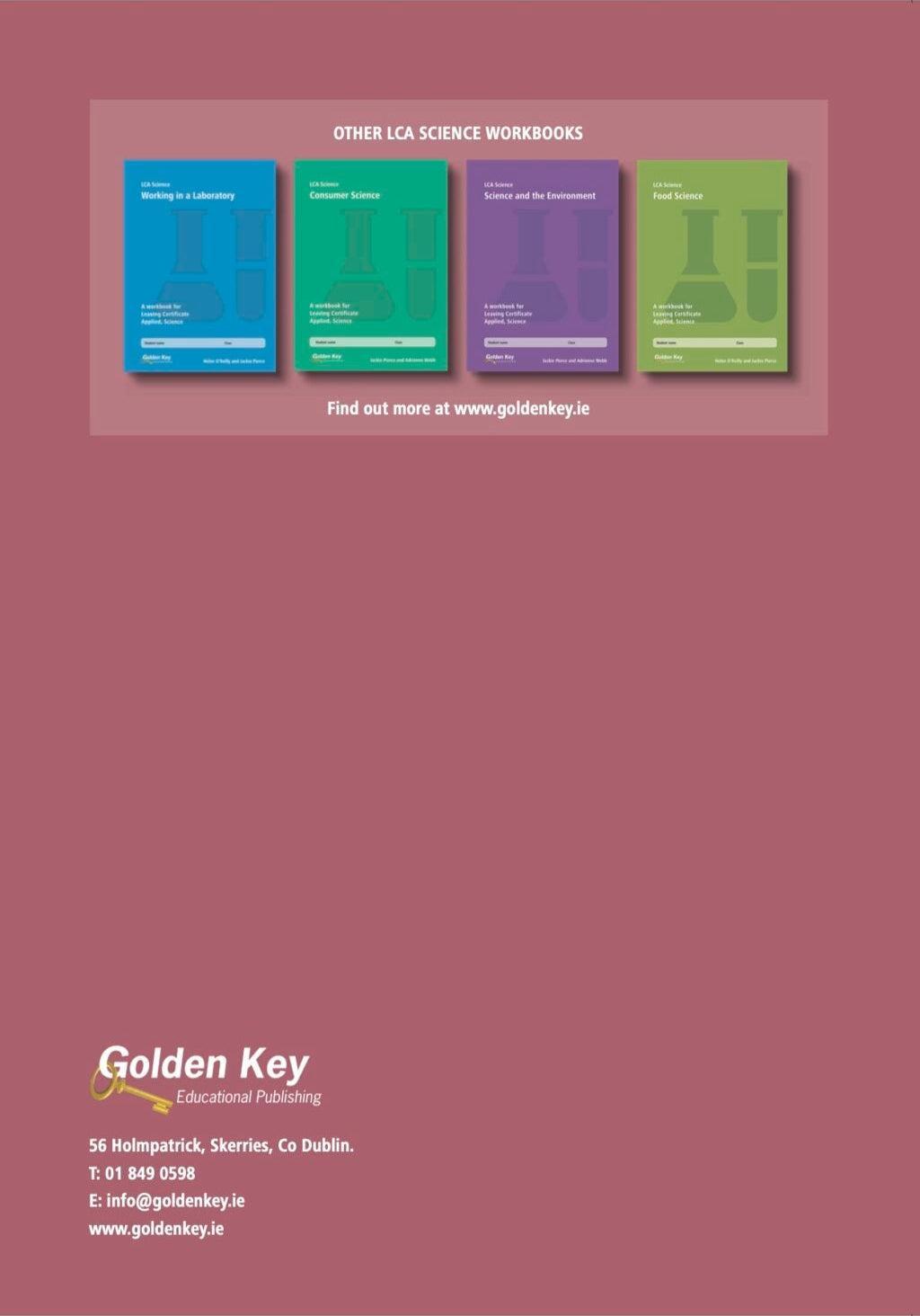 LCA Science - Science and Health by Golden Key on Schoolbooks.ie