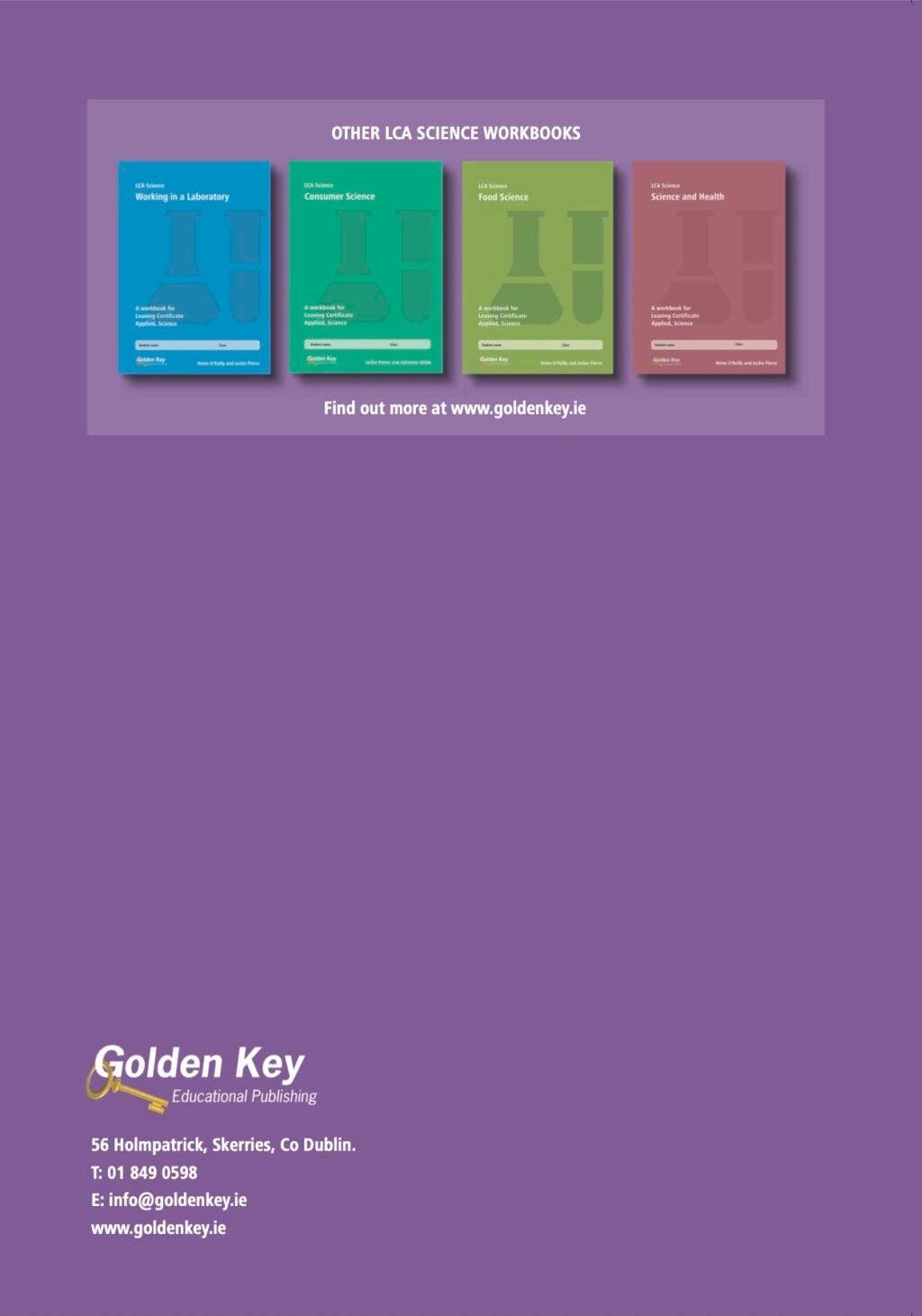 LCA Science - Science and the Environment by Golden Key on Schoolbooks.ie