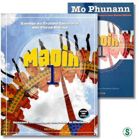 Maoin 1 - Textbook & Mo Phunann / Portfolio Book - Set by Mentor Books on Schoolbooks.ie