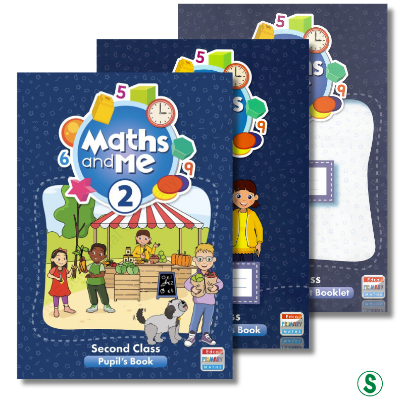 Maths and Me 2 - Pupils Book & Home School Links Book & Progress Assessment Booklet - Set - Second Class