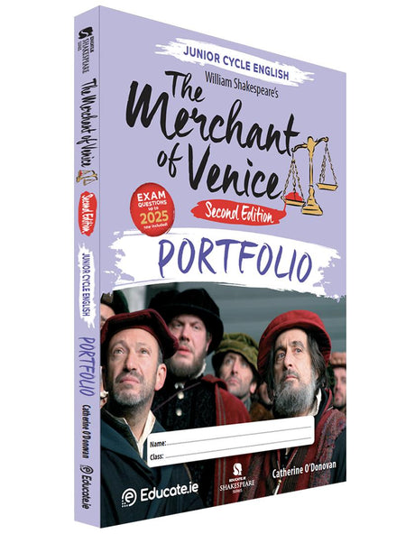 The Merchant of Venice - Portfolio Book Only - Updated 2nd Edition (2026) by Educate.ie on Schoolbooks.ie