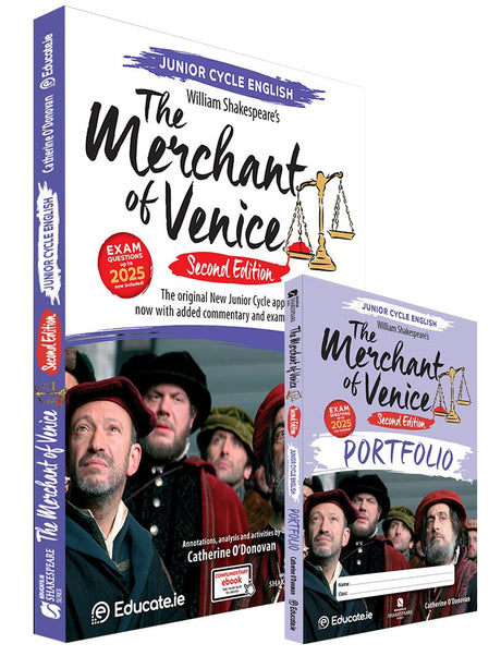 The Merchant of Venice Textbook & Portfolio Book - Updated 2nd Edition (2026) by Educate.ie on Schoolbooks.ie