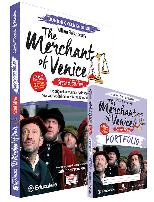 The Merchant of Venice Textbook & Portfolio Book - Updated 2nd Edition (2026) by Educate.ie on Schoolbooks.ie