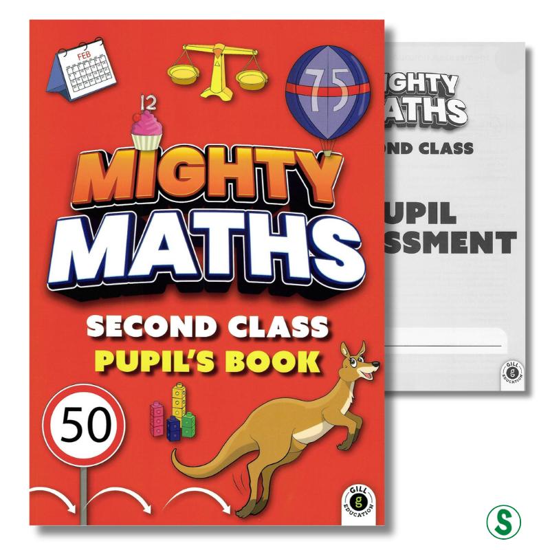 Mighty Maths - Pupils Book & Assessment Book - Set - 2nd Class by Gill Education on Schoolbooks.ie