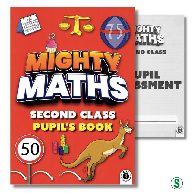 Mighty Maths - Pupils Book & Assessment Book - Set - 2nd Class by Gill Education on Schoolbooks.ie