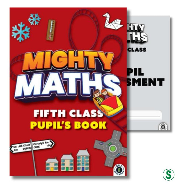 Mighty Maths - Pupils Book & Assessment Book - Set - 5th Class by Gill Education on Schoolbooks.ie