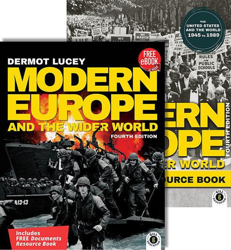 Modern Europe - United States & The World 1945-1989 Pack - Textbook/New Documents Resource Book - New / 4th Edition (2026) by Gill Education on Schoolbooks.ie