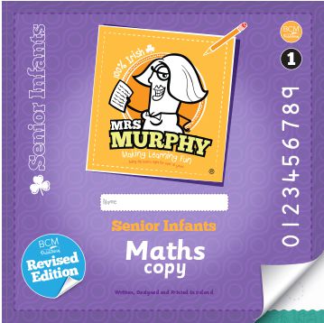 Mrs Murphy's Maths Copies - Pack of 2 - Senior Infants - 2nd / New Edition (2024) by Edco on Schoolbooks.ie