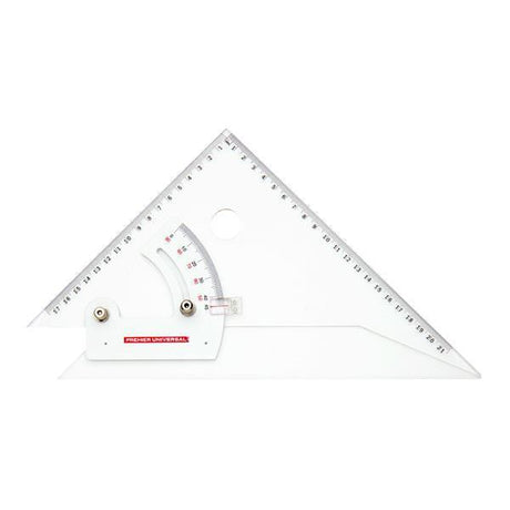 Premier Universal - 10"/25cm Adjustable Set Square by Premier Universal on Schoolbooks.ie