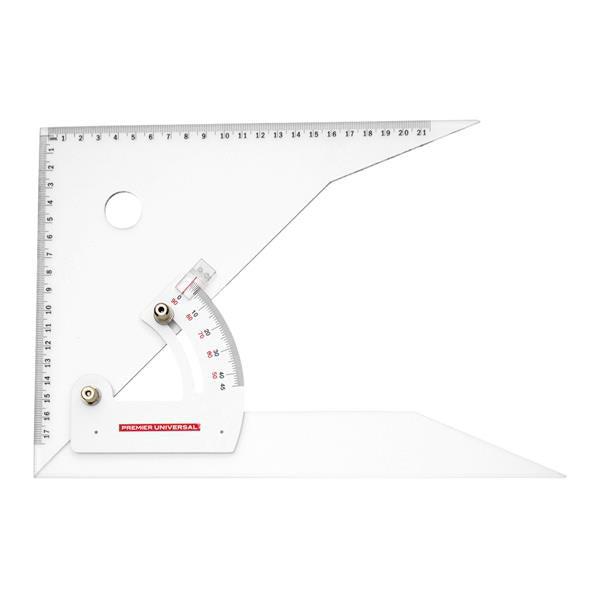 Premier Universal - 10"/25cm Adjustable Set Square by Premier Universal on Schoolbooks.ie