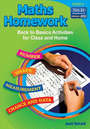 Maths Homework - Book E - 4th Class by Prim-Ed Publishing on Schoolbooks.ie