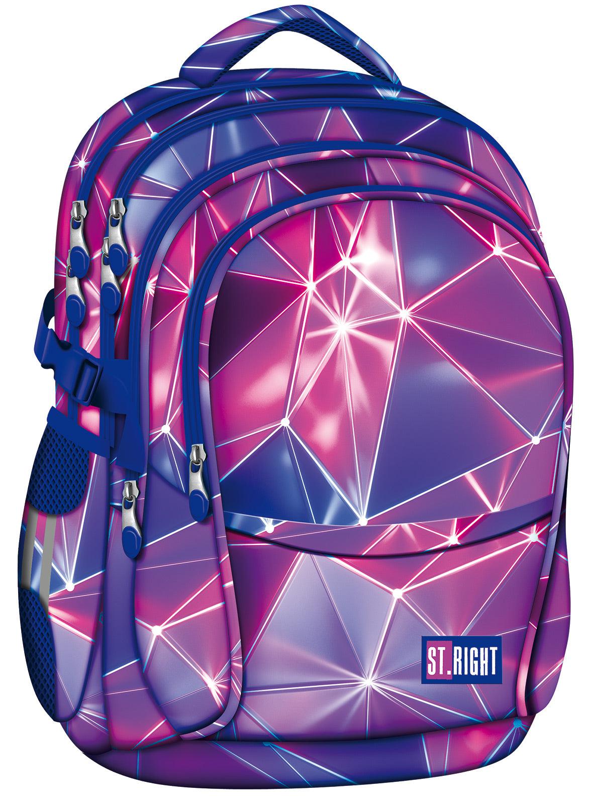 St.Right - Neon Party- 4 Compartment Backpack by St.Right on Schoolbooks.ie
