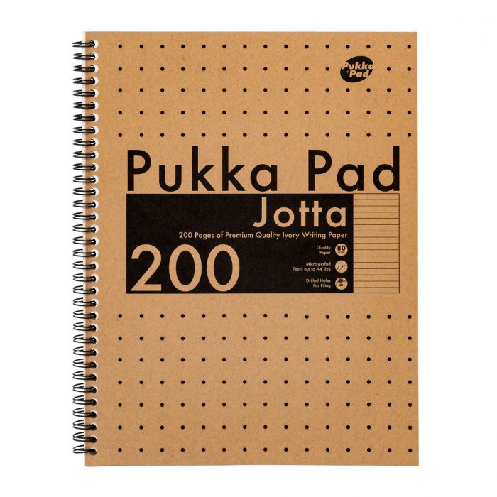 Pukka Kraft - A4 Jotta Pad - 200 Pages by Pukka Pad on Schoolbooks.ie