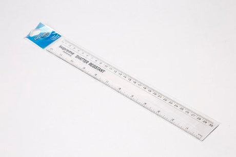 Supreme - 12" / 30cm Shatter Resistant Ruler by Supreme Stationery on Schoolbooks.ie