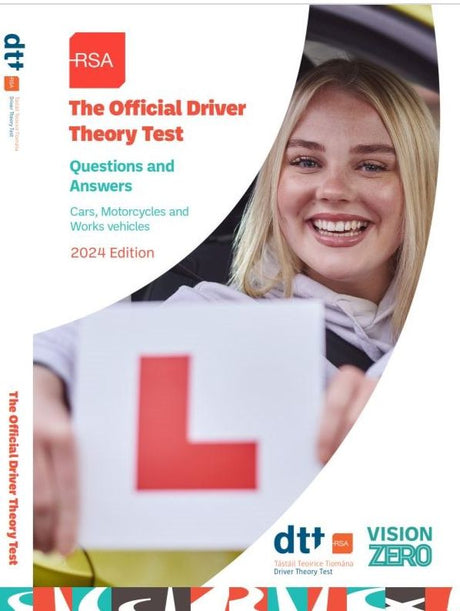 The Official Driver Theory Test - Cars, Motorcycles and Work Vehicles - New Edition (2024) by Prometric Ireland Ltd on Schoolbooks.ie