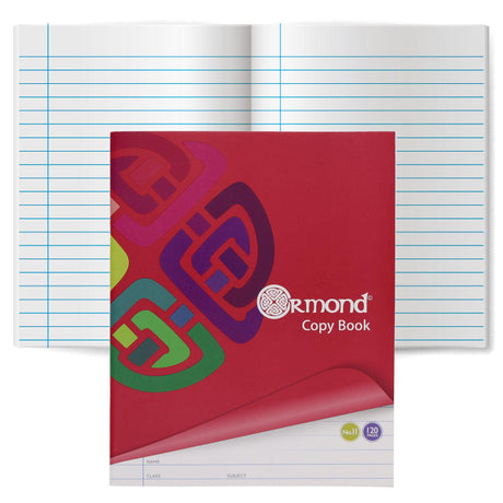 Ormond - Exercise Copy - No. 11 - 120 Page - Pack of 10 by Ormond on Schoolbooks.ie