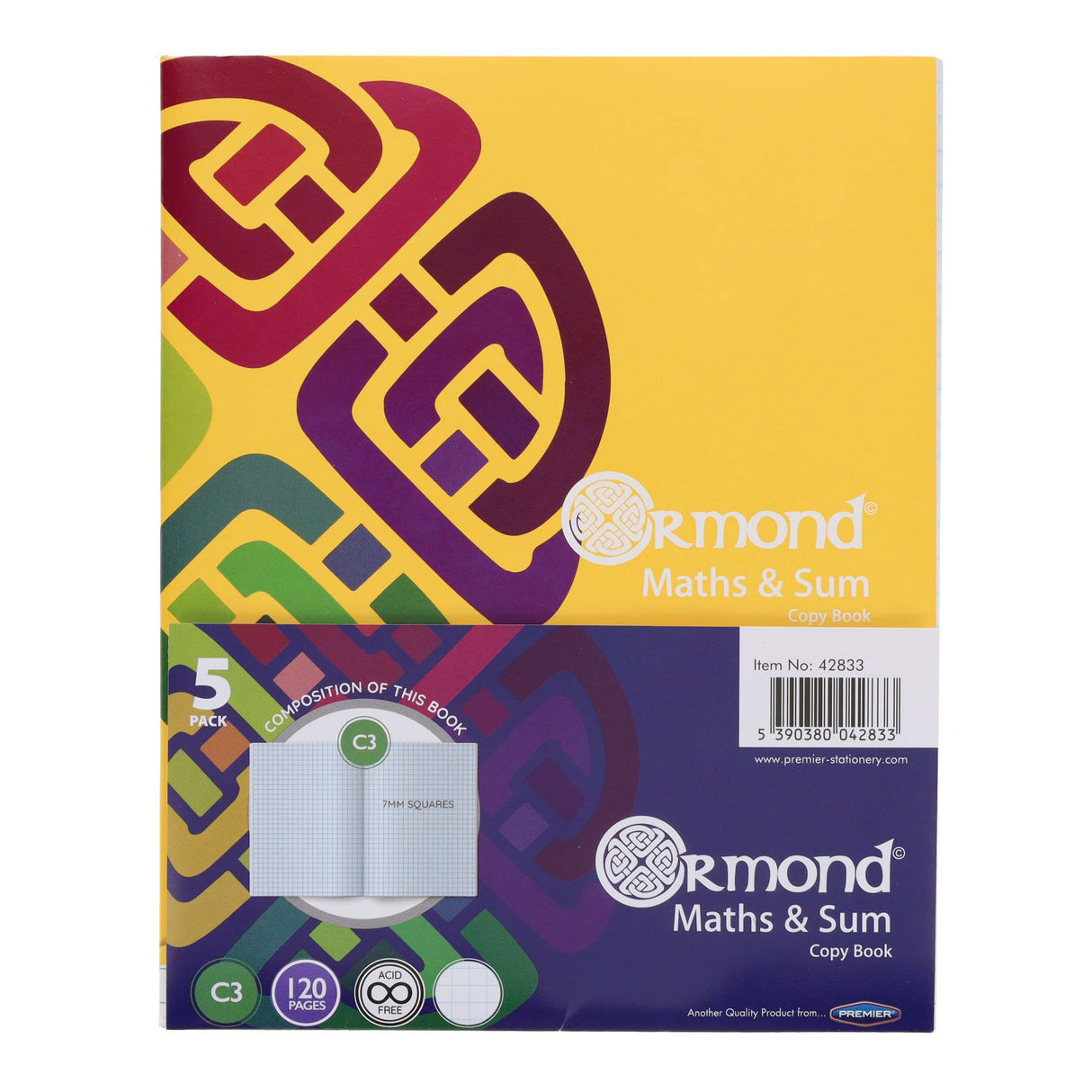 Ormond - Sum Copy - C3 - 120 Page - Pack of 5 by Ormond on Schoolbooks.ie