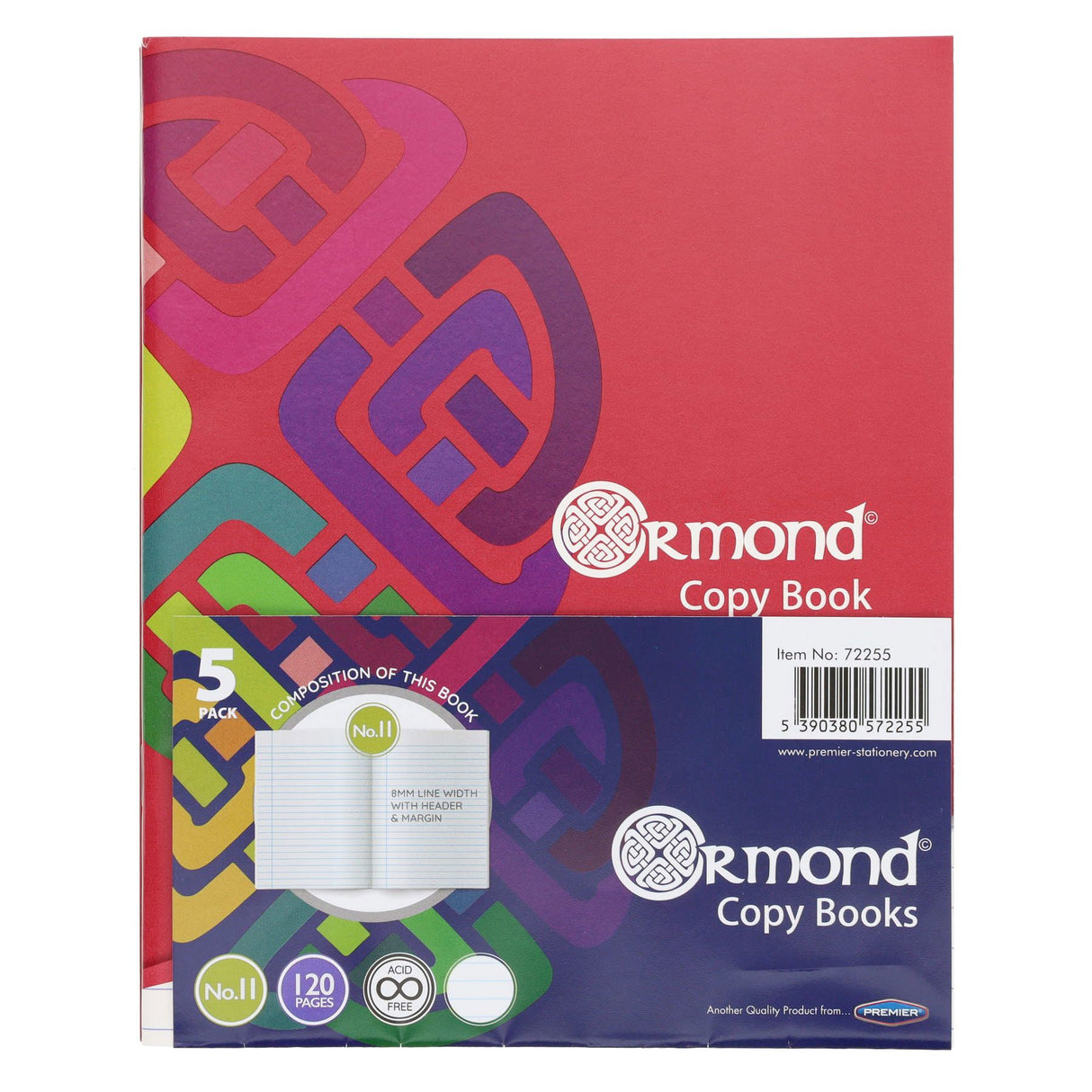 Ormond - 120 Page No.11 Copy Books - Pack of 5 by Ormond on Schoolbooks.ie