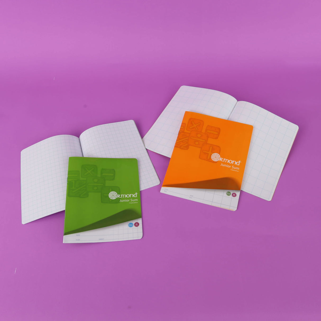 Ormond 40 Page 10mm Square Durable Cover Junior Sum Copy