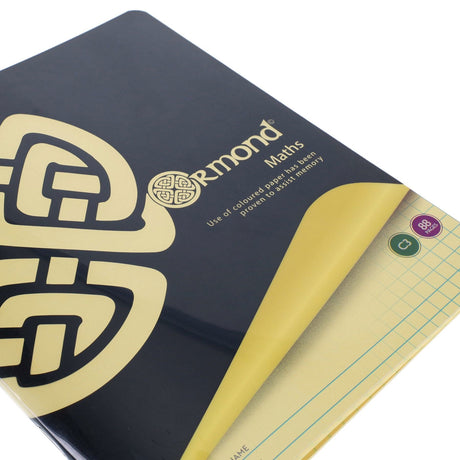 Ormond C3 88 Page Durable Cover - Visual Memory Aid - Sum Copy Book - Yellow by Ormond on Schoolbooks.ie