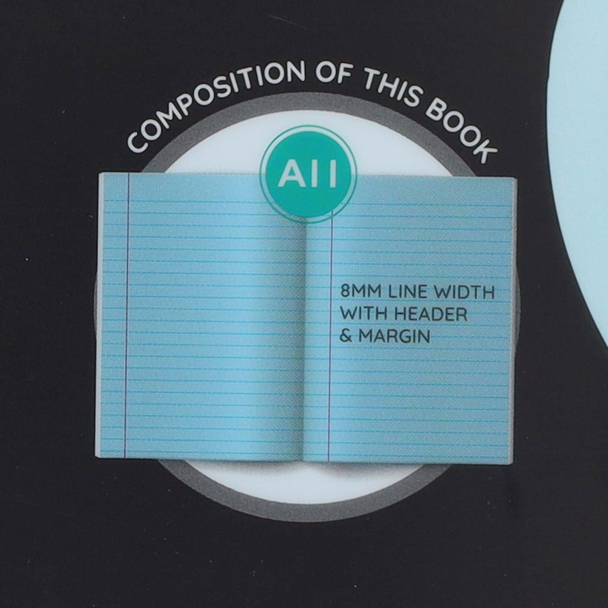 Ormond 88pg A11 Visual Memory Aid Durable Cover Copy Book - Blue by Ormond on Schoolbooks.ie