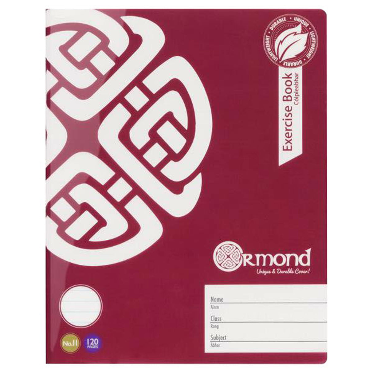 ■ Ormond - Pack of 5x No.11 - 120 Page Durable Cover Copy Books - Bold by Ormond on Schoolbooks.ie